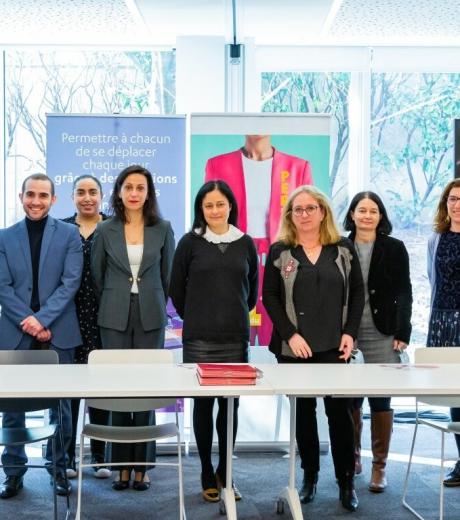 Signataires du partenariat Transdev Agefiph