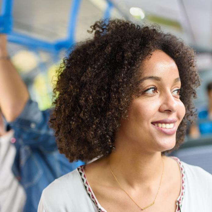 Passagère bus France Ile de France