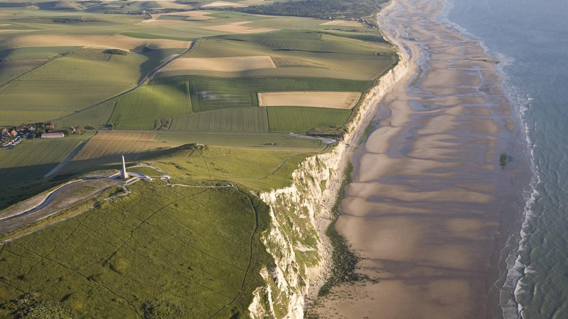 Vue aérienne de Cap Blanc Nez Hauts de France