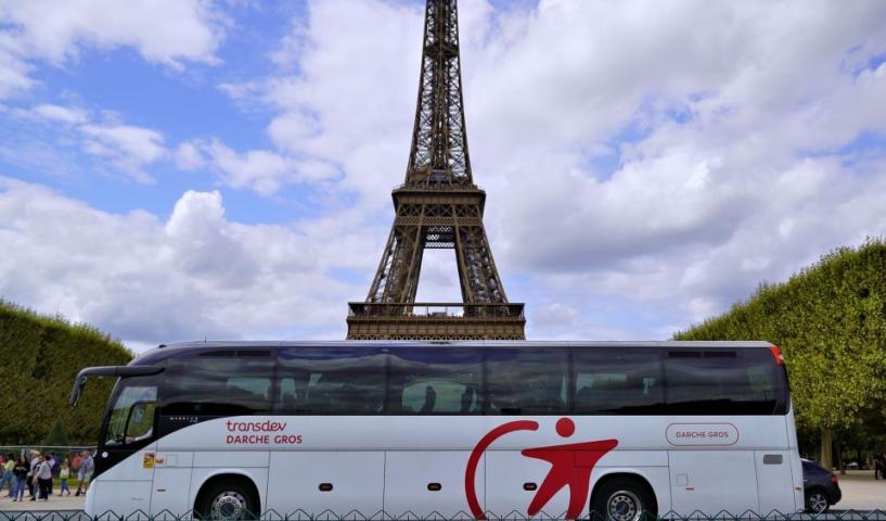 Autocar Transdev dans Paris