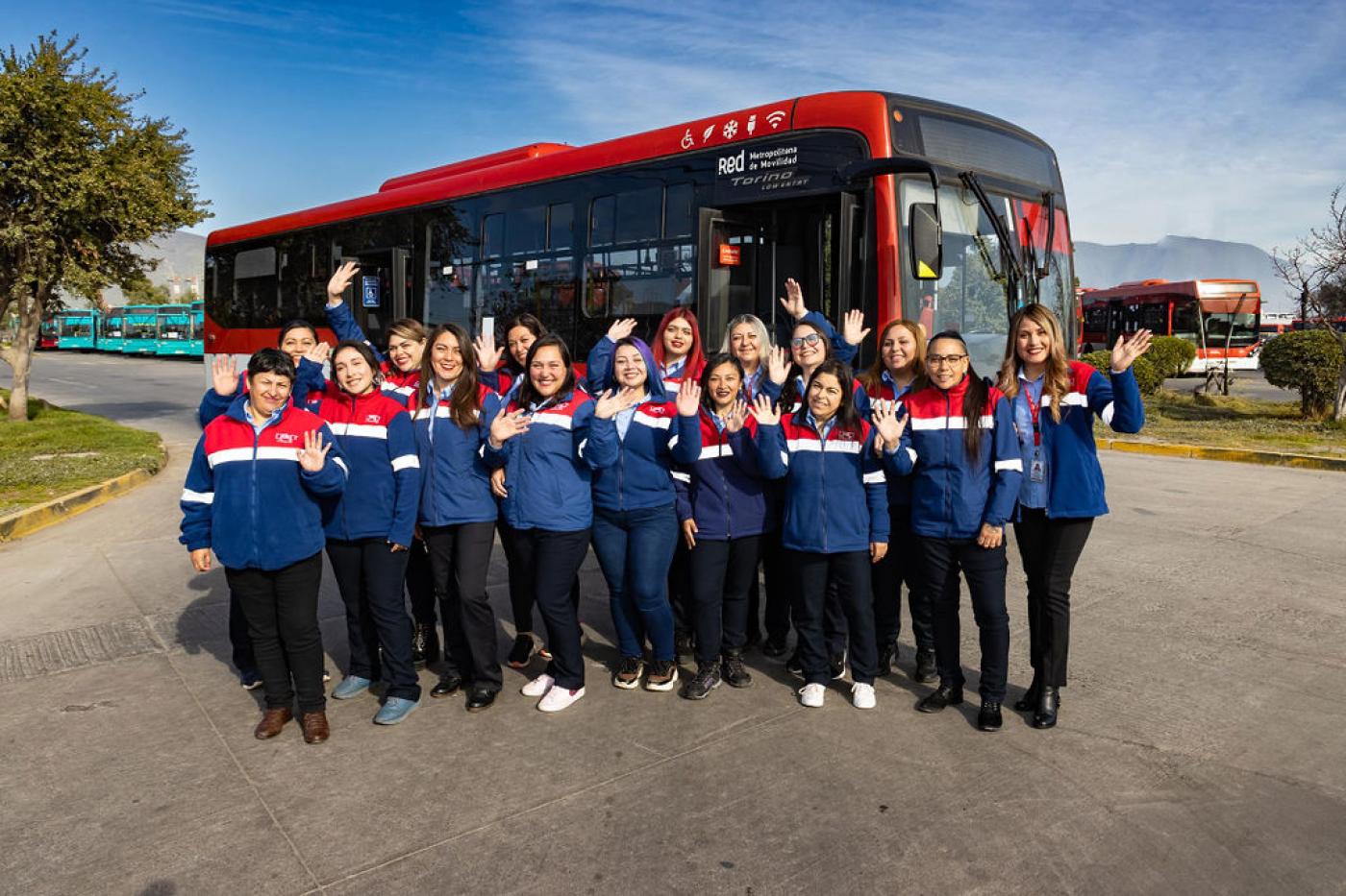 RBU Santiago vehicles and employees