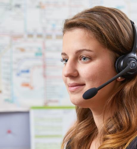 téléopératrice