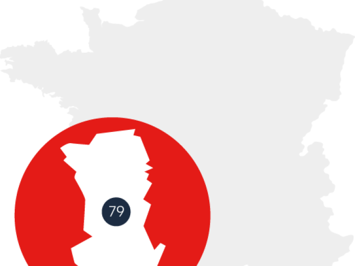 carte-france_79 département des Deux-Sèvres