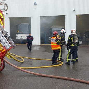 Exercice incendie de grande ampleur à Nantes
