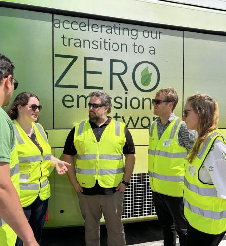 Australia - Queensland - Zero Emission Bus with employees