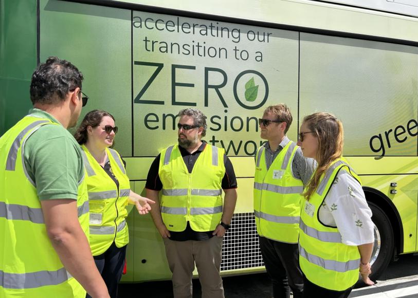 Australia - Queensland - Zero Emission Bus with employees