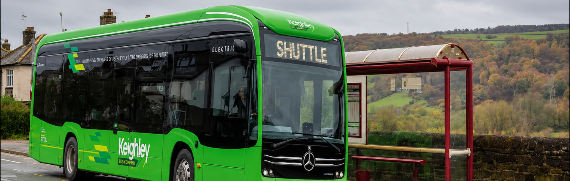 Bus électrique Mercedes-Benz eCitaro de Transdev en service à Keighley