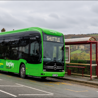 Bus électrique Mercedes-Benz eCitaro de Transdev en service à Keighley