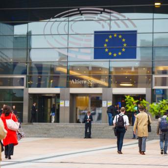 European parliament in Brussels