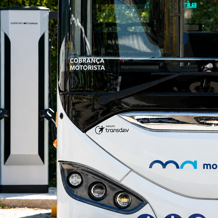New fully electric bus on the Mobiave network operated by Transdev in Portugal.