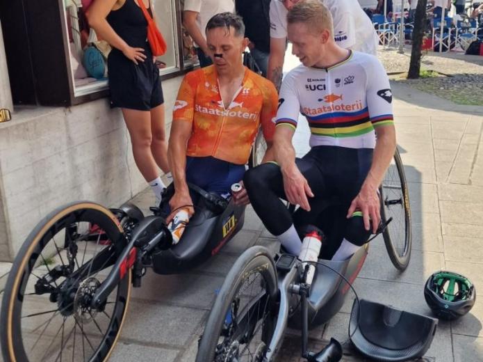 Tim de Vries triple médaillé européen en handbike