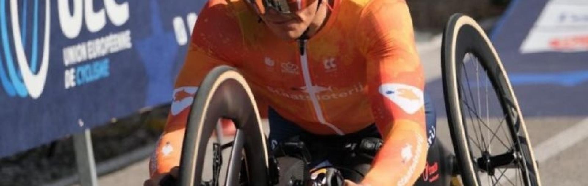 Tim de Vries triple médaillé européen en handbike