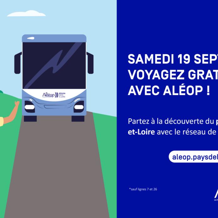 Voyagez gratuitement avec Aléop le samedi 19 septembre