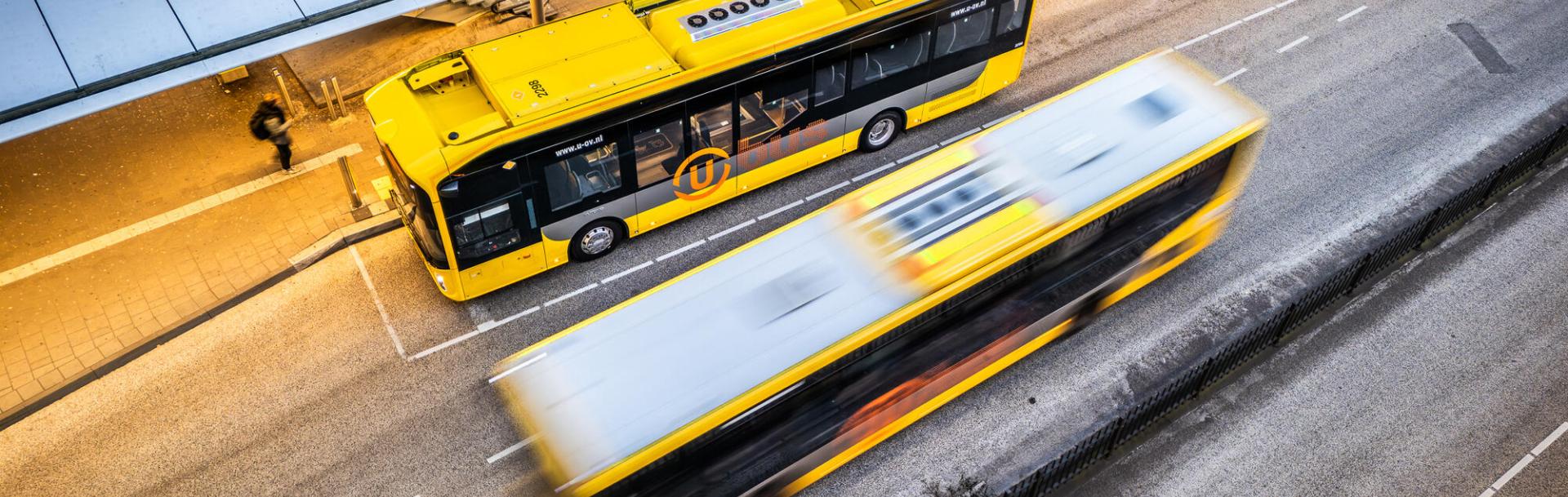 Netherlands - Utrecht - Buses on the road