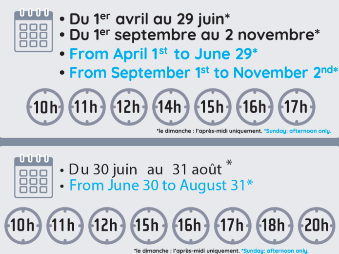 Horaires Petit Train Rouen 2026