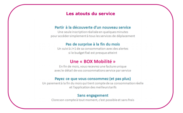 Compte de mobilité les plus