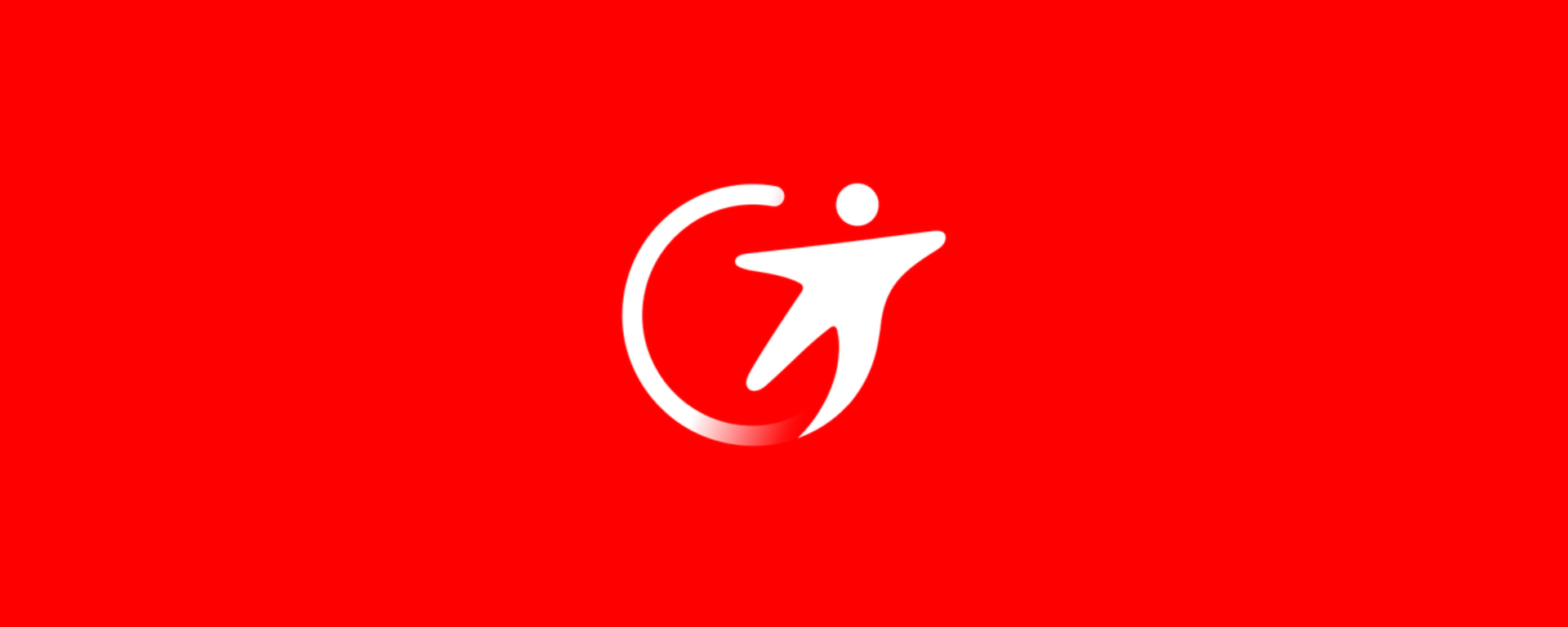 Transdev logo blanc sur fond rouge simple