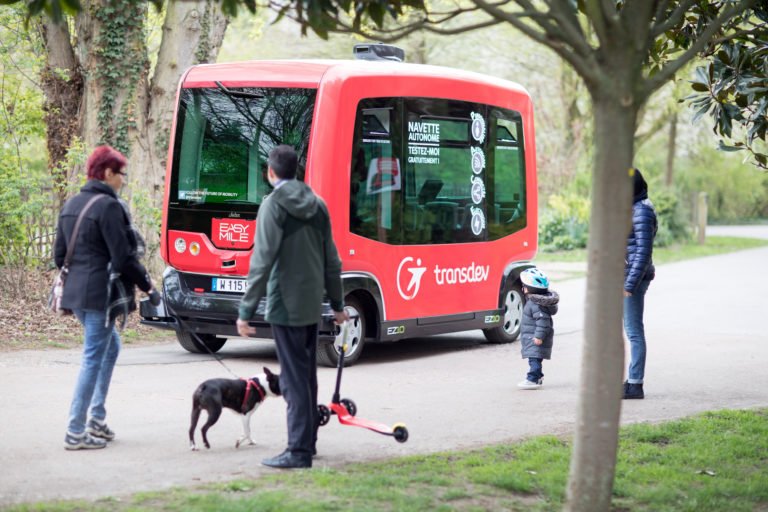 Navette autonome Transdev Issy Les Moulineaux