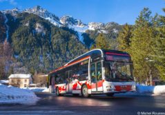 navette skibus chamonix bus montagne neige ski passager transport transdev savoie