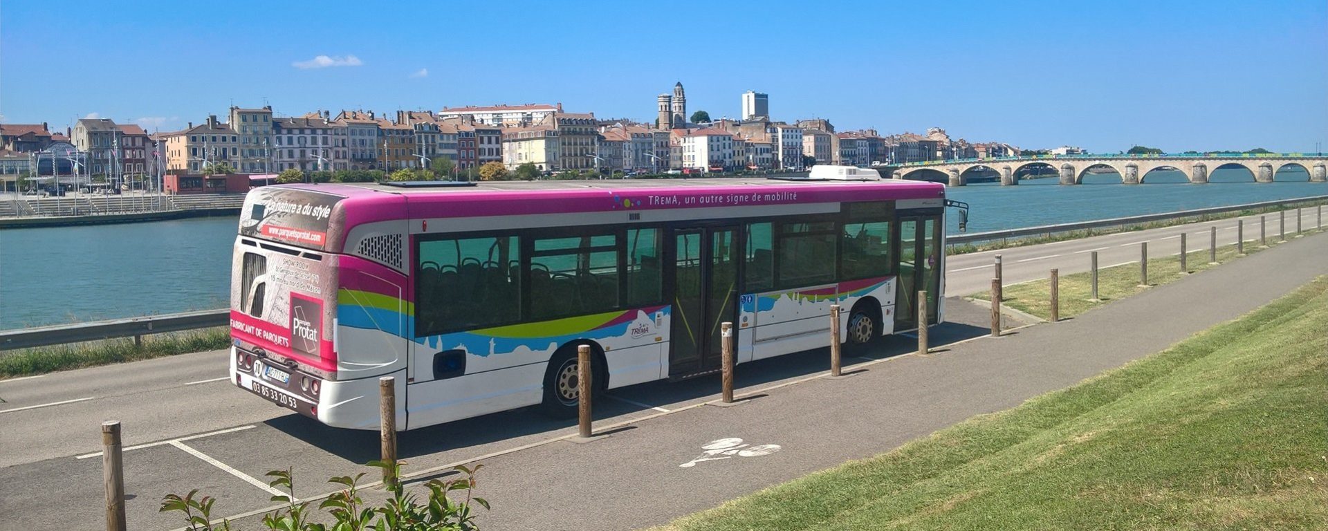 Bus réseau transport urbain Tréma ville Mâcon Transdev