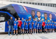 bus bleu autocar équipe france handball masculine