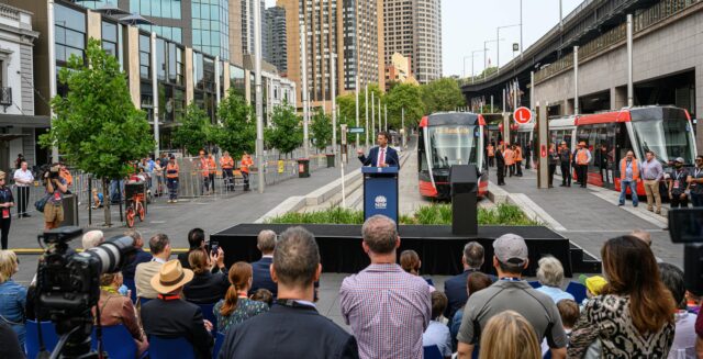 Inauguration tramway sydney