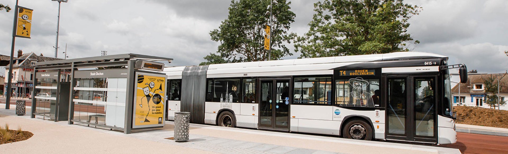 Bus de la nouvelle T4 de Rouen