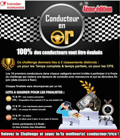 affiche conducteur en Or