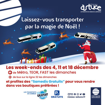 illustration de noel sur les informations du trafic trains sur les périodes de décembre