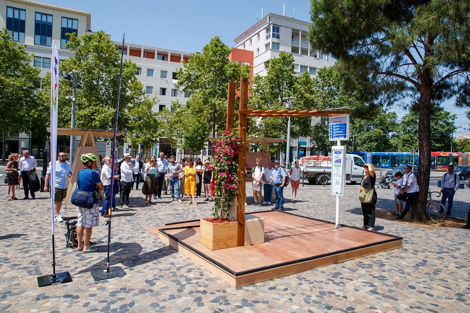 Expérimentation des arrêts de bus Terra à Montpellier