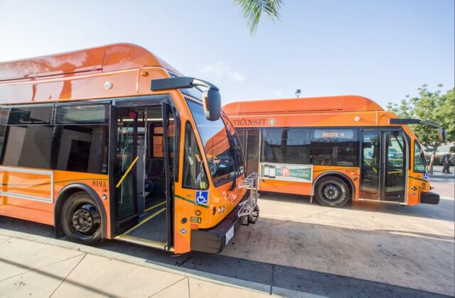 Bus Tulare County Regional Transit Agency in California