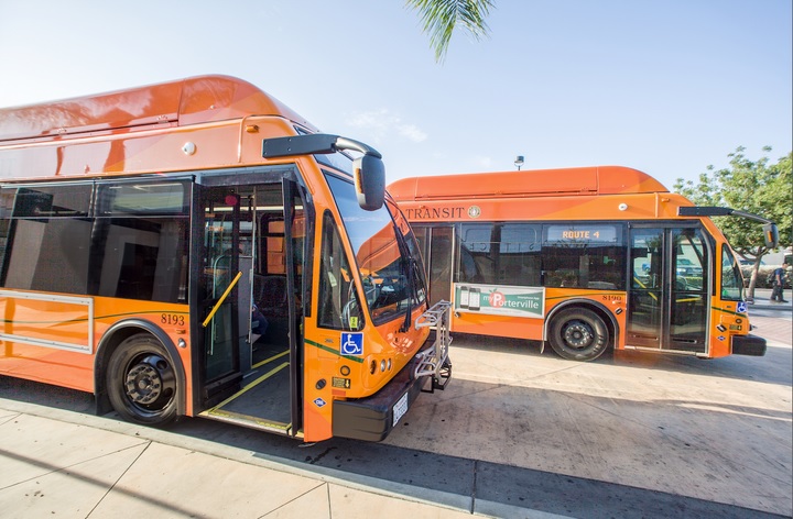 Bus Tulare County Regional Transit Agency in California