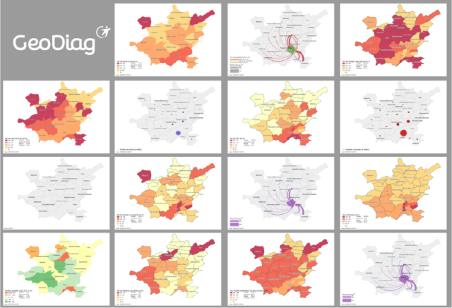 Cartes extraites de l'outil GeoDiag