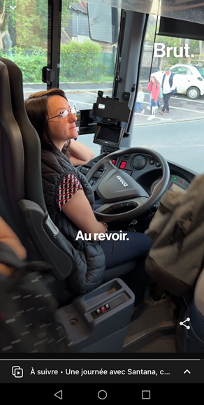 Santana, conductrice de bus Transdev