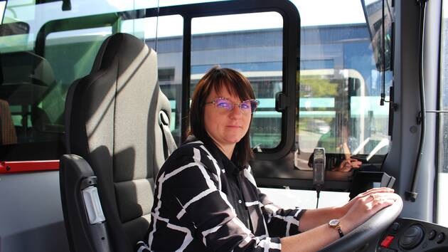 Santana, conductrice de bus Transdev