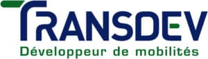 premier logo transdev bleu marine et vert