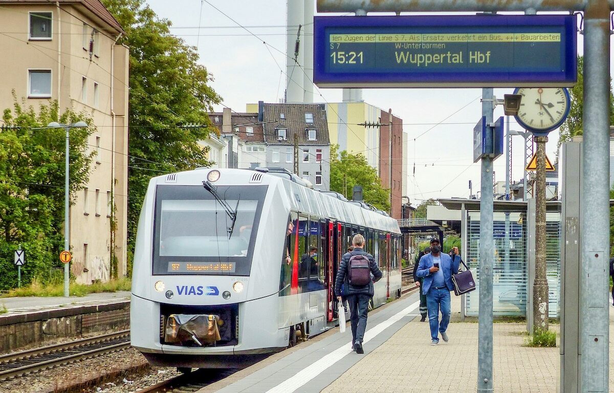 Wuppertal commuter train in Germany