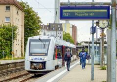 Wuppertal commuter train in Germany