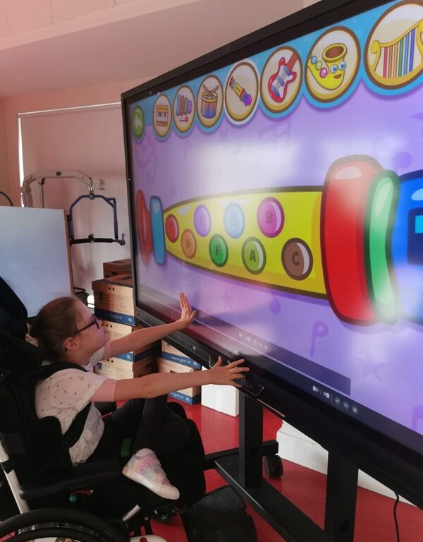 New interactive screens at St. Vincent’s Development Educational Center