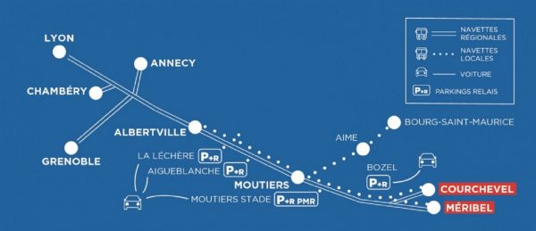 Plan de transport Altibus pour le championnat de ski