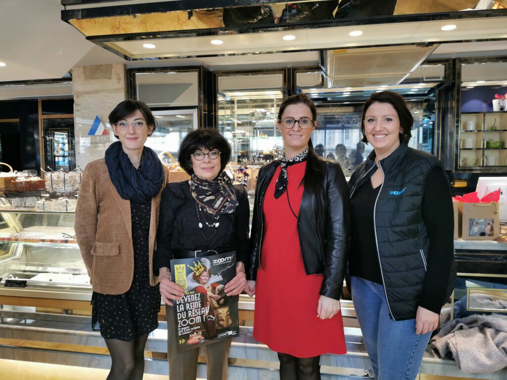 Photo de groupe dans boulangerie participante Reine réseau Zoom 1