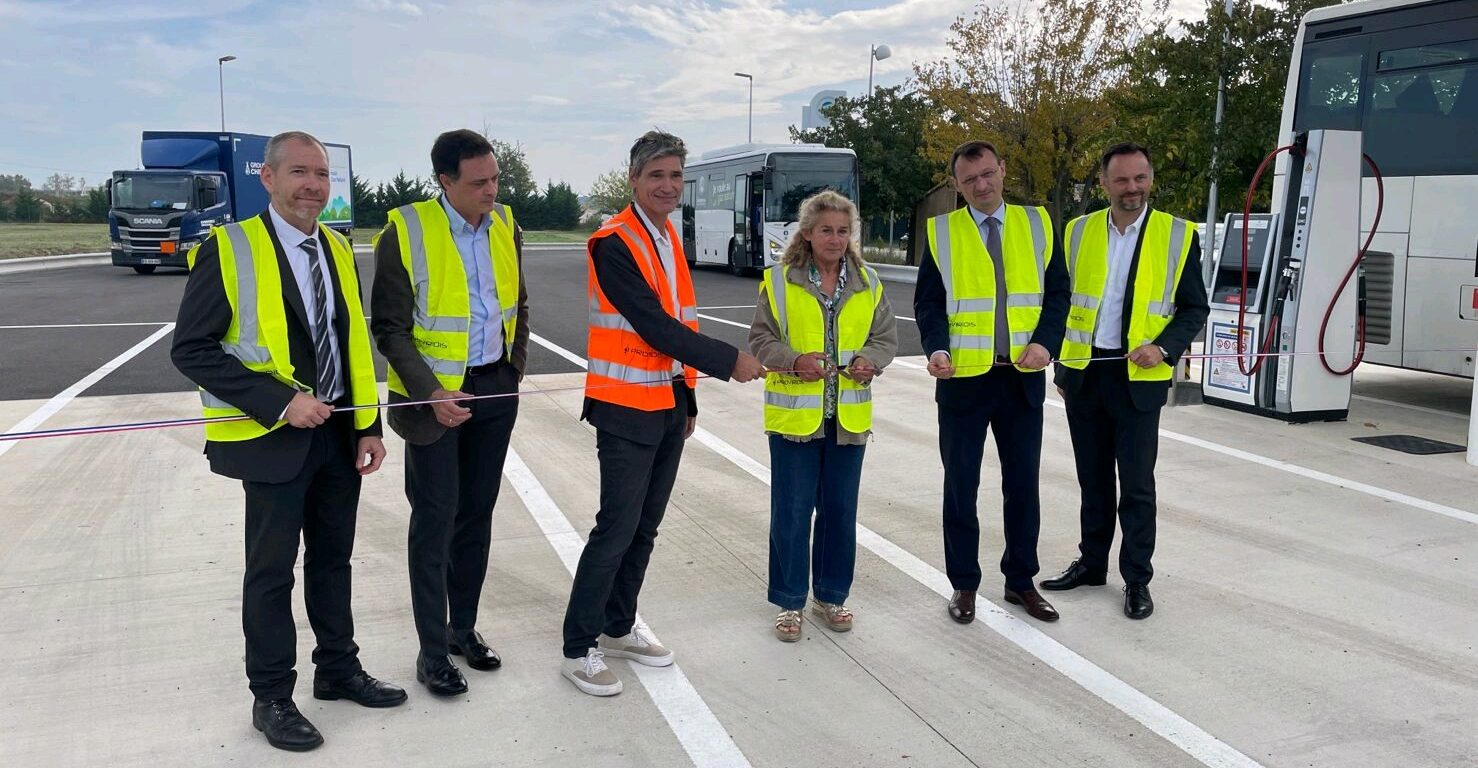 Inauguration de la station V-GAS BioGNV