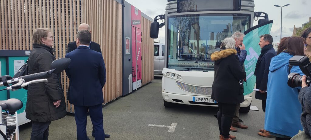 Inauguration de la nouvelle ligne de bus électriques Guingamp Paimpol