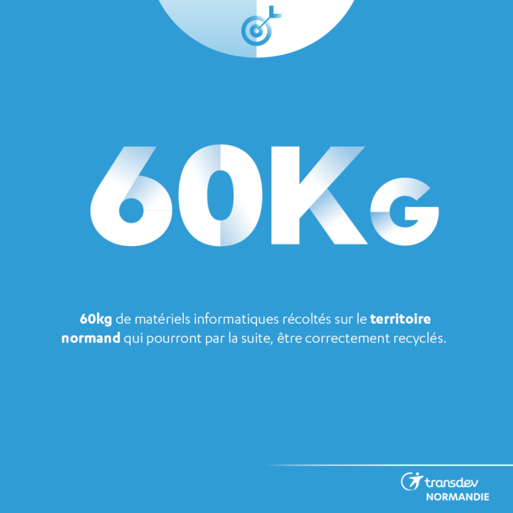 60 kg de matériel informatique récolté lors du Digital Cleanup Day chez Transdev Normandie