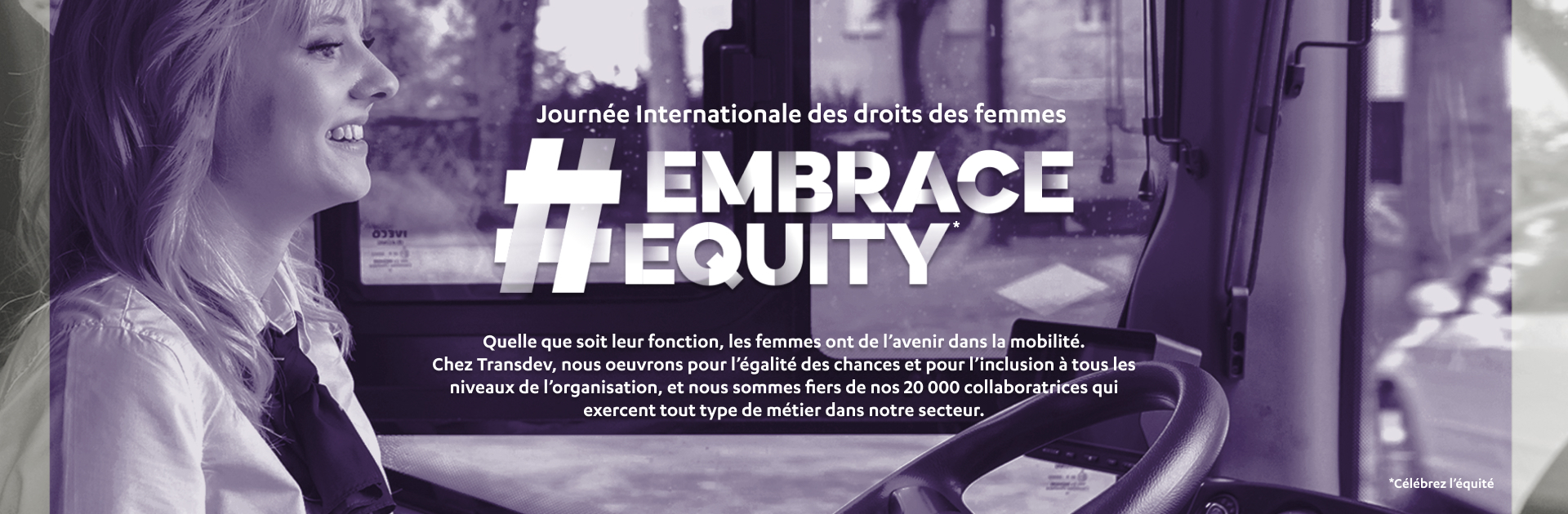 Visuel campagne violet journée de la femme
