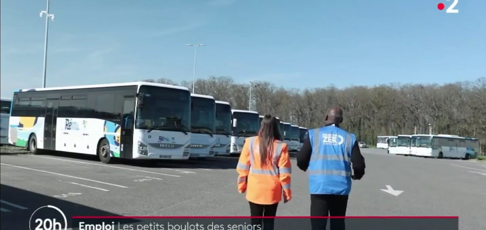 JT 20H FRANCE 2 Emploi des séniors conducteur de car scolaire Transdev
