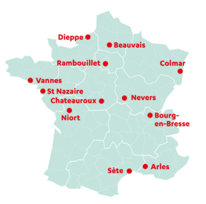 LES 12 VILLES MOYENNES DU PANEL DE L’ÉTUDE PRATIQUES ET USAGES DU VELO DANS LES VILLES MOYENNES