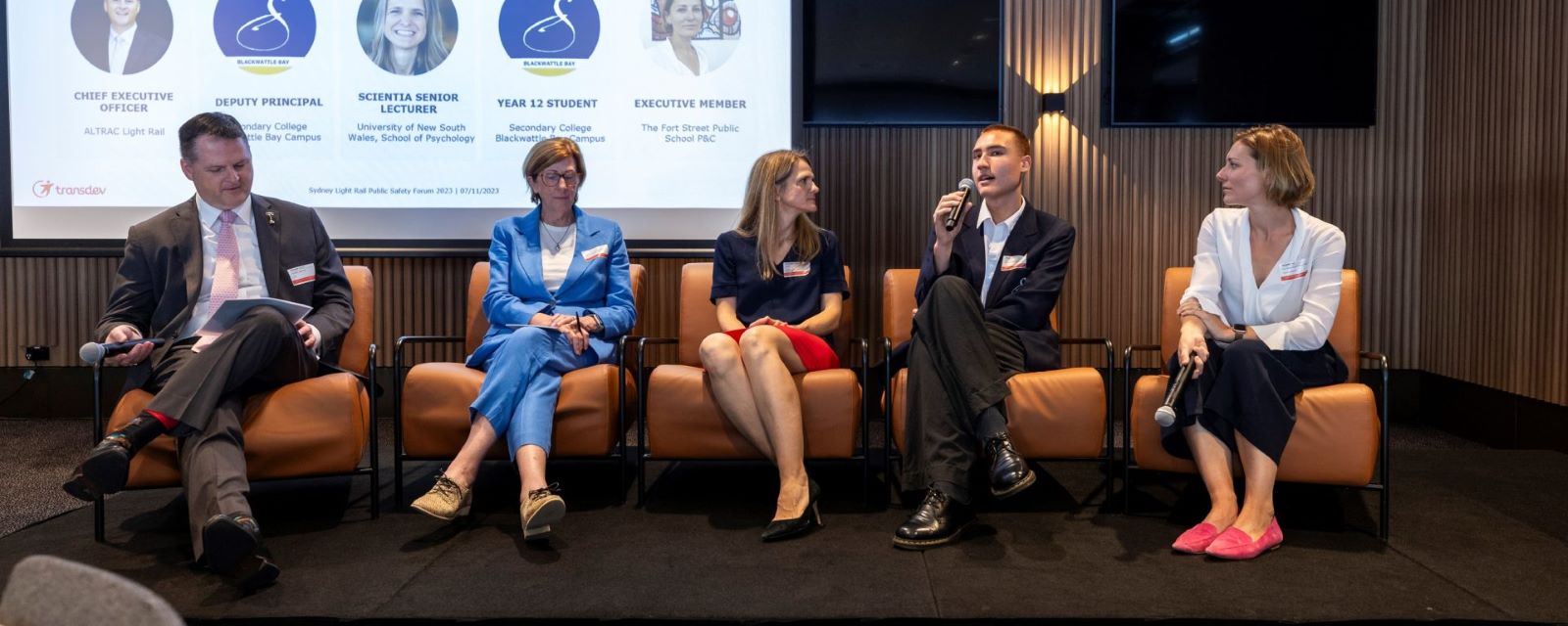 Speakers at Sydney Light Rail public safety forum