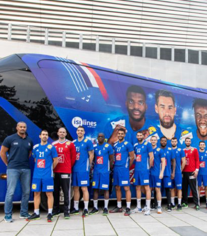 Autocar Transdev Transporteur-officiel-équipe-de-France-masculine-Handball