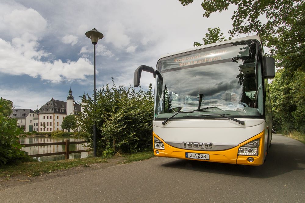 Regionalverkehrv Westsachsen yellow bus